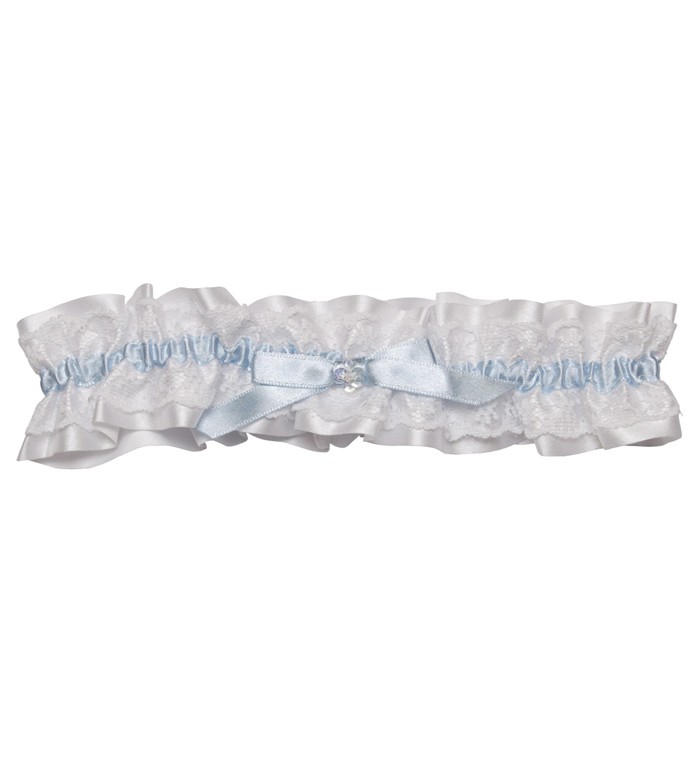 Kyla blue lace garter