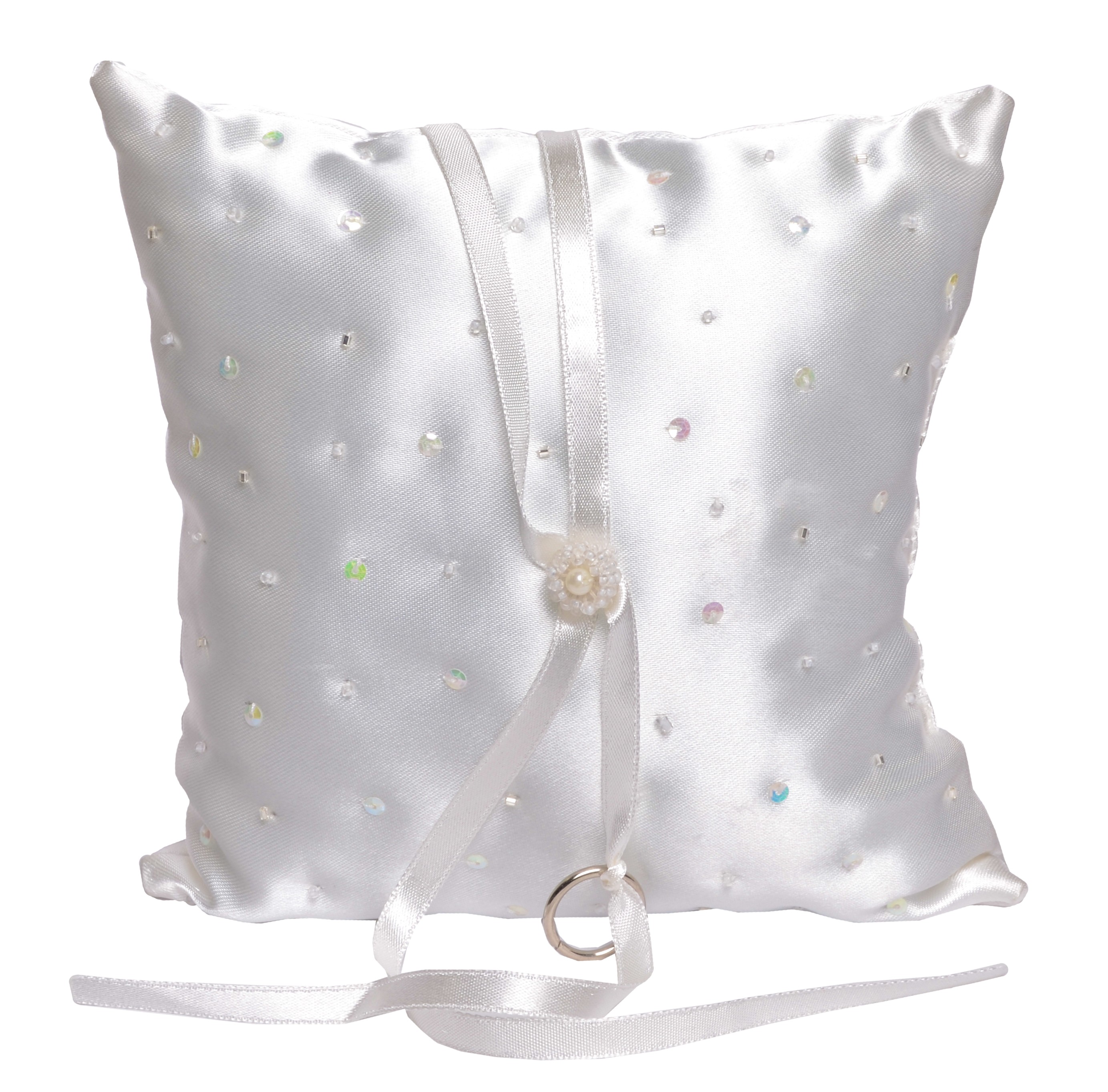 Amelia sequin ring cushion