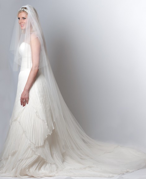 Sofiya crystal cathedral length veil