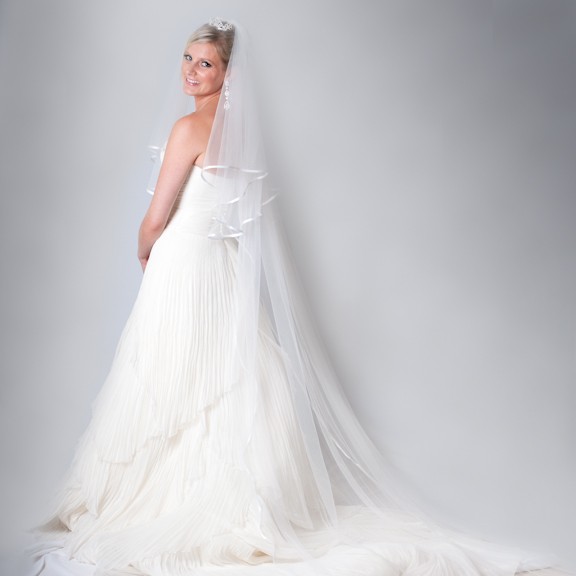 Alexandra crystal cathedral length veil 