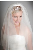 Sofiya crystal elbow length veil