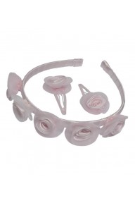 Lexie pink flower hair set