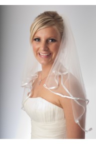 Alexandra crystal elbow length veil