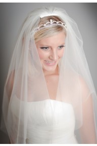Sofiya crystal elbow length veil