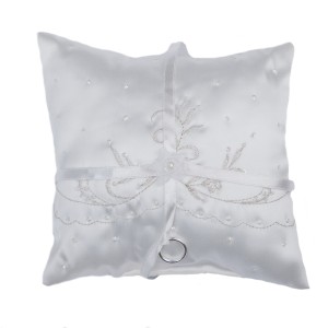 Lily embellished ring cushion